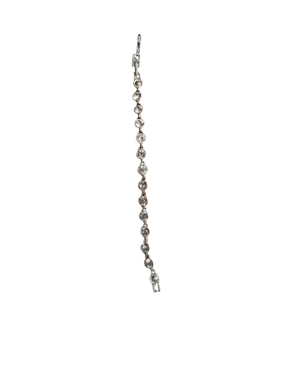 Avon Silver-Tone Clear Crystal Tennis Bracelet